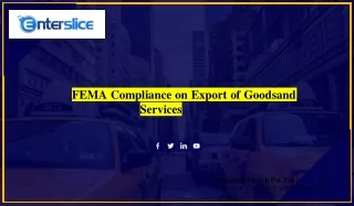 FEMA Compliance on Export of Goods and Services