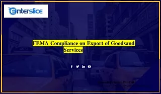 fema compliance on export of goods and services