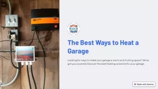 The Best Ways to Heat a Garage