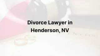 Trusted Guidance for Divorce in Henderson