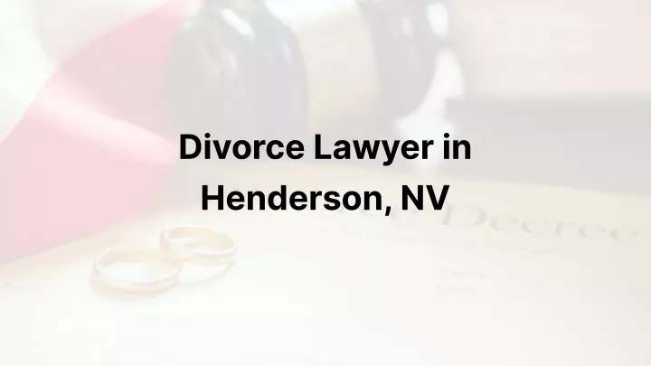 divorce lawyer in henderson nv