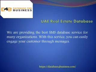 UAE Real Estate Database