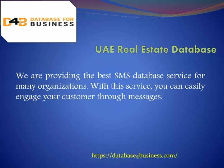 uae real estate database