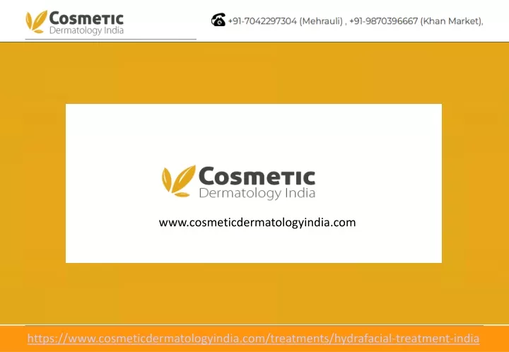 www cosmeticdermatologyindia com