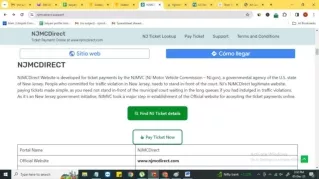 Find NJMCDirect Tickect Details
