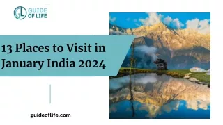 13 Places to Visit in January India 2024