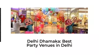 Best party Venues in Delhi