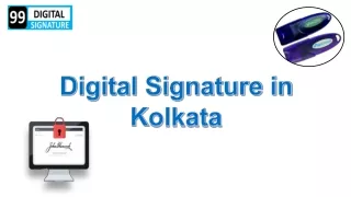 Digital signature in kolkata