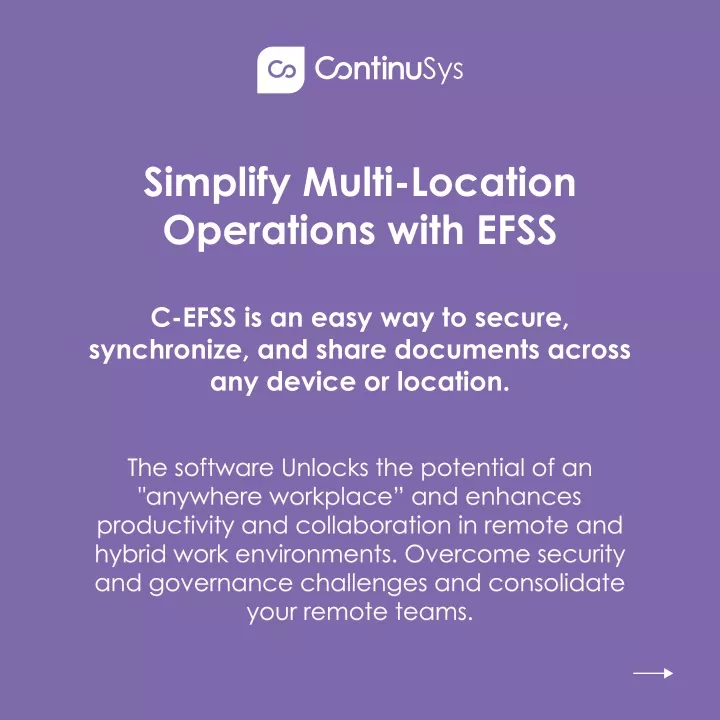simplify multi location operations with efss