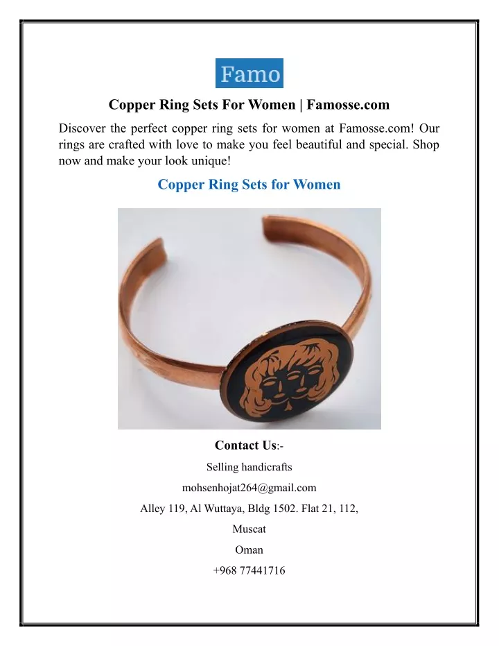 copper ring sets for women famosse com
