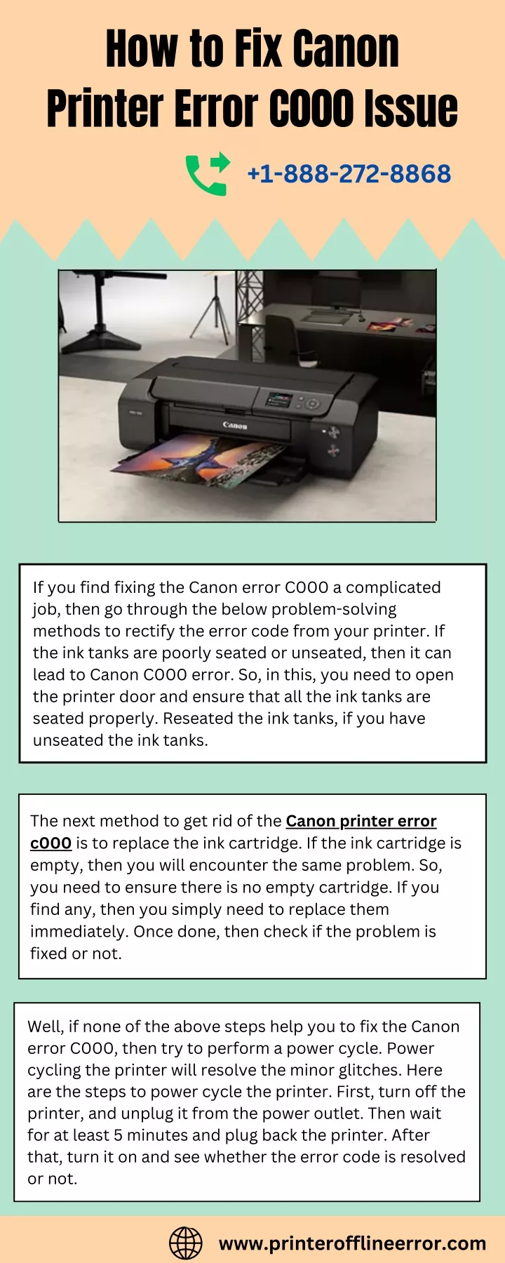 how to fix canon printer error c000 issue