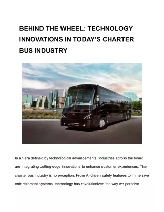 behind the wheel technology