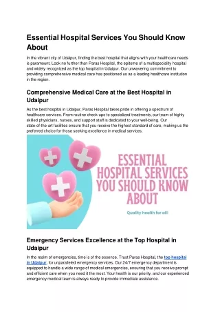 Essential Hospital Services You Should Know About (1)