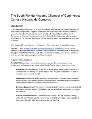 The South Florida Hispanic Chamber of Commerce_ Camara Hispana de Comercio