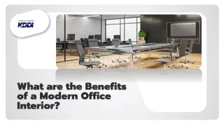 What are the Benefits of a Modern Office Interior?