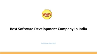 Best Software Development Company In India