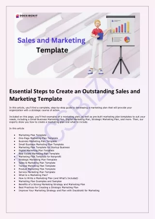 Essential Steps to Create an Outstanding Sales and Marketing Template - docsbizkit