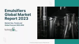 emulsifiers global market report 2023