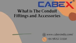 What is The Conduit Fittings and Accessories?
