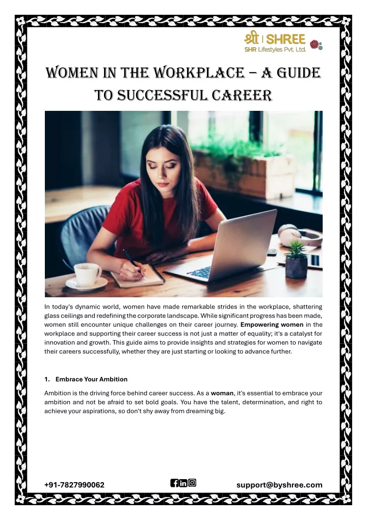 women in the workplace a guide to successful