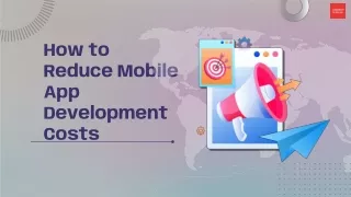 How to Reduce Mobile App Development Costs
