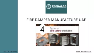 Fire damper manufacture uae - TECNACLO (1)