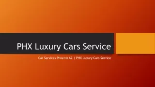 PHS Luxury Cars PPT