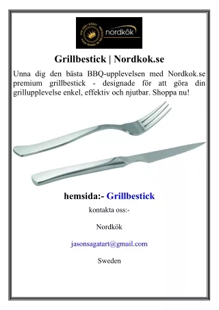 Grillbestick  Nordkok.se