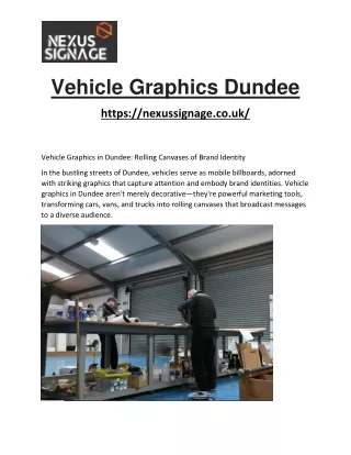 Vehicle Graphics Dundee