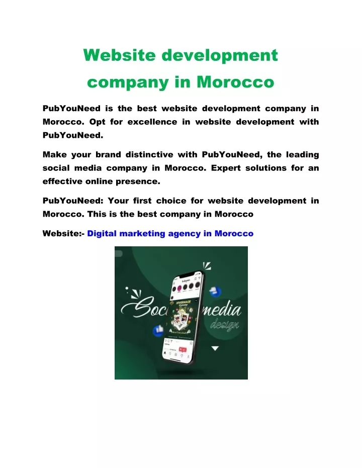 website development company in morocco