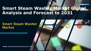 smart steam washer market global analysis and forecast to 2031