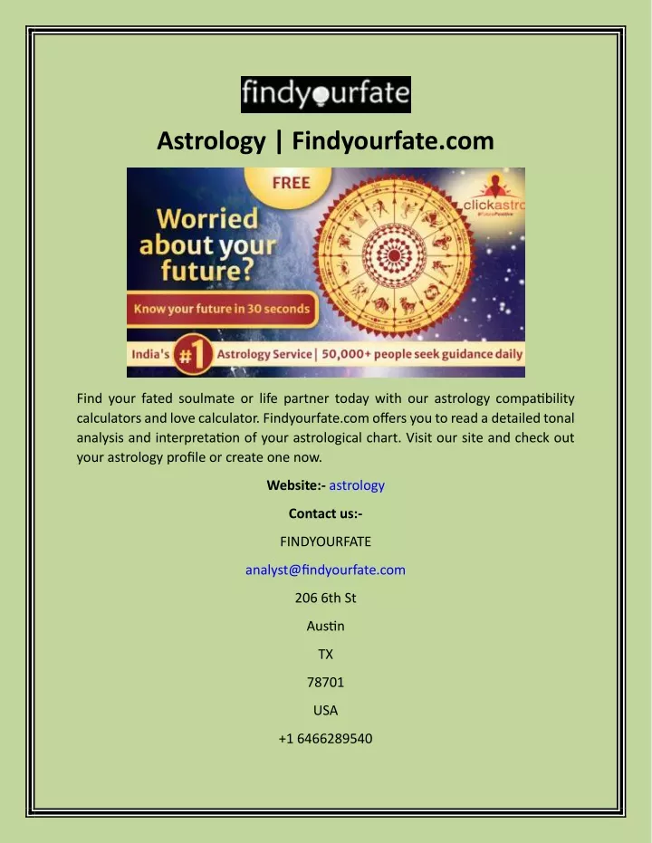 astrology findyourfate com