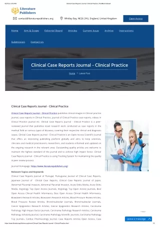 Clinical Case Reports Journal