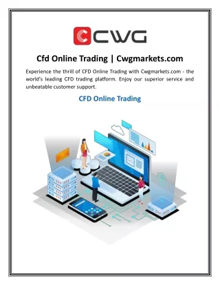 Cfd Online Trading