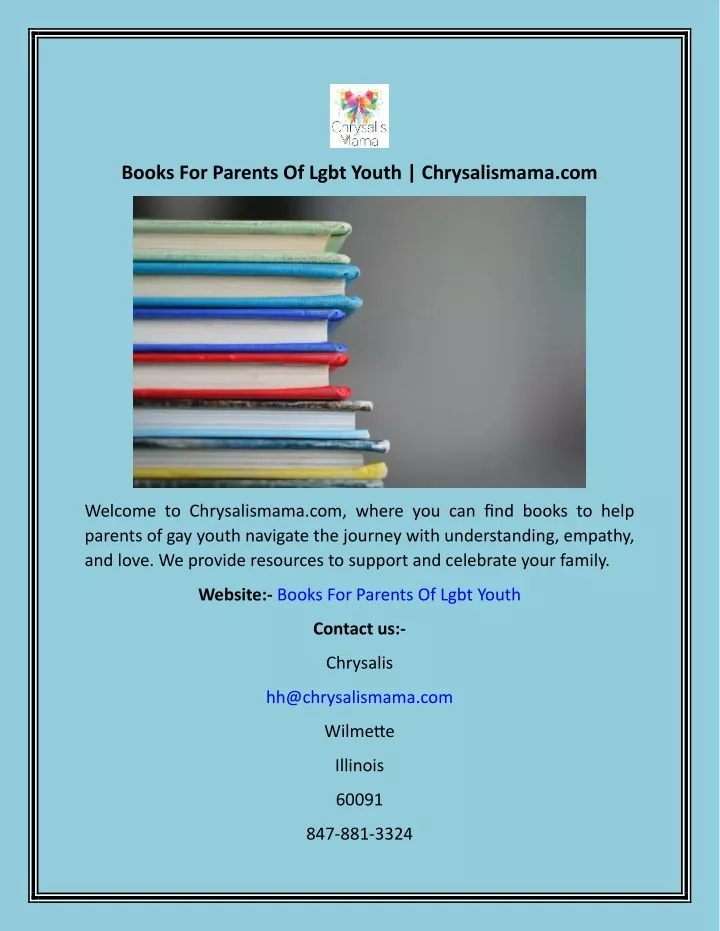books for parents of lgbt youth chrysalismama com