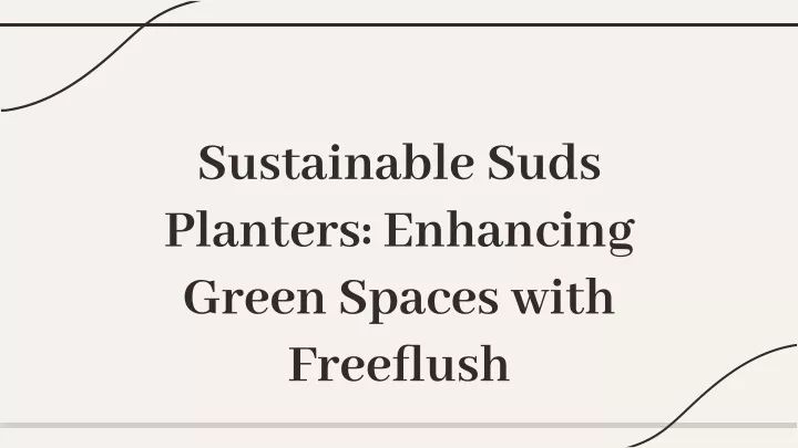 sustainable suds planters enhancing green spaces