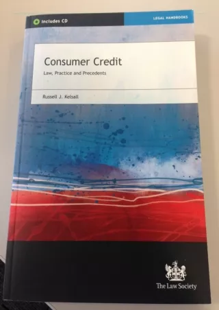 PDF/✔READ❤  Consumer Credit: Law, Practice and Precedents