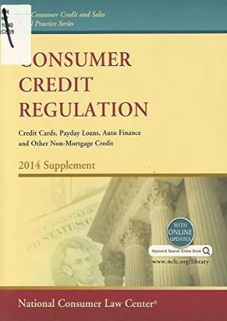 PDF/✔READ❤  Consumer Credit Regulation: Credit Cards, Payday Loans, Auto Finance