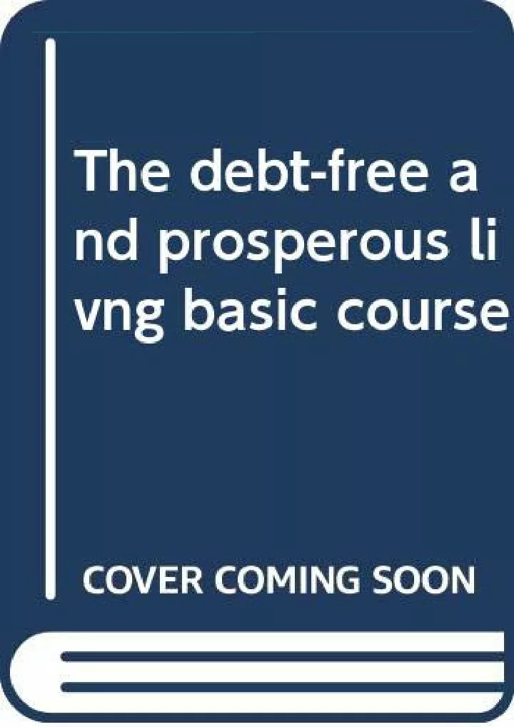 pdf read download the debt free and prosperous