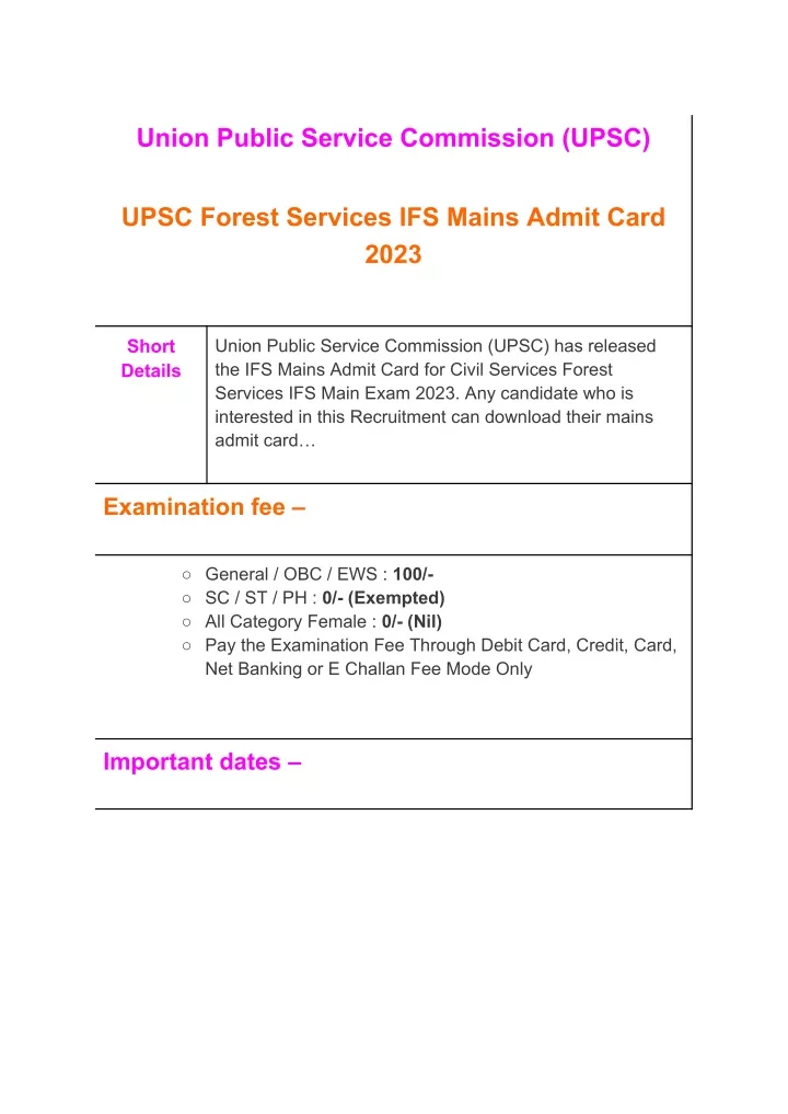 union public service commission upsc