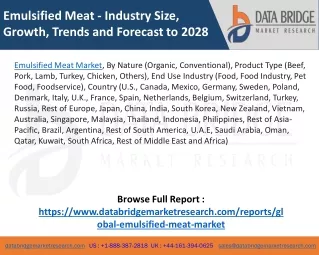 emulsified meat industry size growth trends