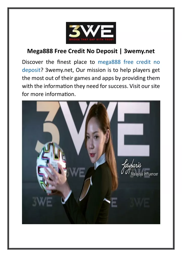 mega888 free credit no deposit 3wemy net