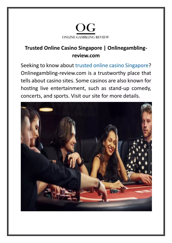 trusted online casino singapore onlinegambling