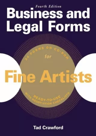 download⚡️[EBOOK]❤️ Business and Legal Forms for Fine Artists (Business and Legal Forms Series)