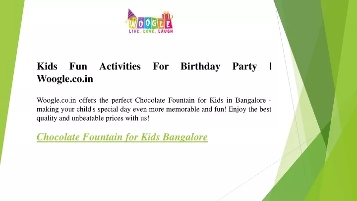 kids fun activities for birthday party woogle