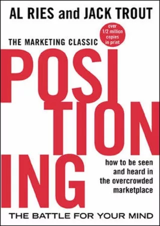 [PDF]❤️DOWNLOAD⚡️ Positioning: The Battle for Your Mind