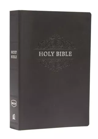 [PDF]❤️DOWNLOAD⚡️ NKJV, Holy Bible, Soft Touch Edition, Leathersoft, Black, Comfort Print: Holy Bible, New King James Ve