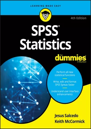 PDF✔️Download❤️ SPSS Statistics For Dummies (For Dummies (Business & Personal Finance))