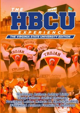 Ebook❤️(download)⚡️ THE HBCU EXPERIENCE: The Virginia State University Edition