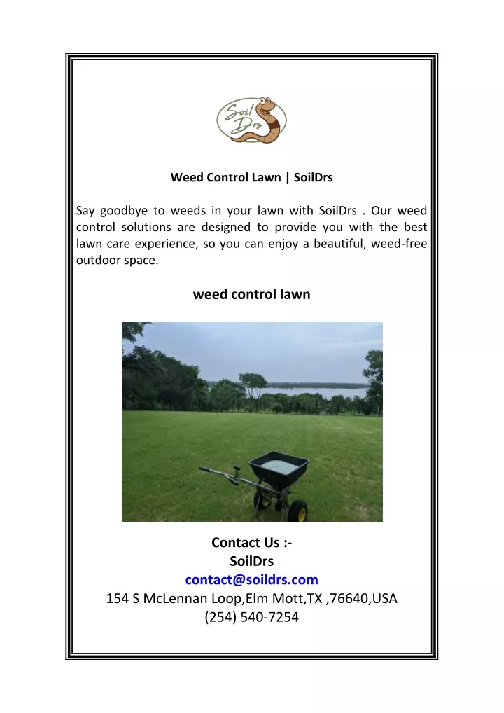 weed control lawn soildrs